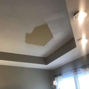 Painting ceiling white