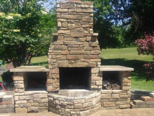 Outdoor Fireplace and Paver Patio - ACCLC