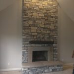 Weathered Ledge & Limestone Fireplace