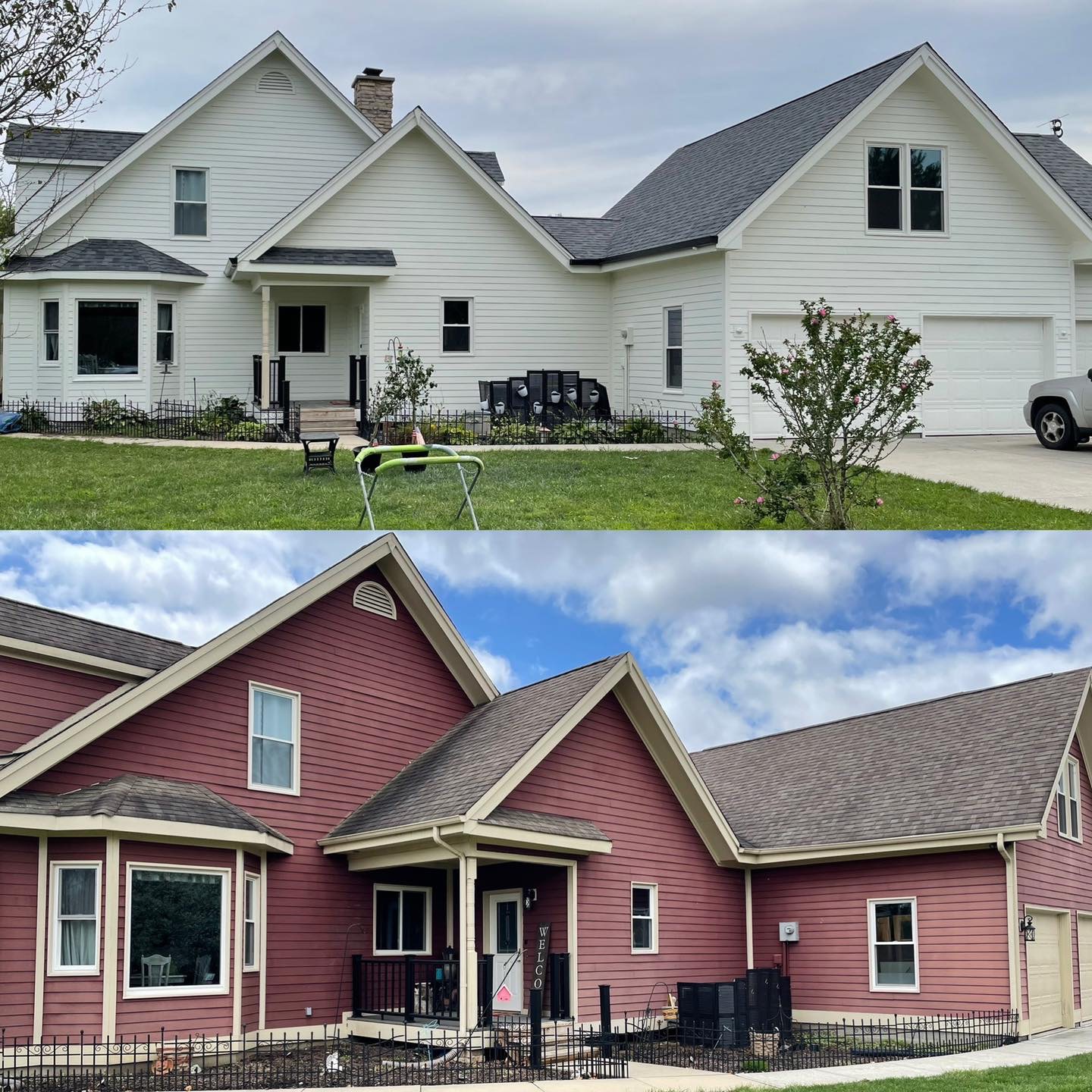 Before & After Exterior House Painting