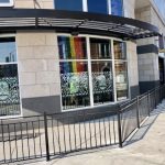 commercial black fencing installed