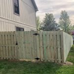 Shadow Box privacy fence installation